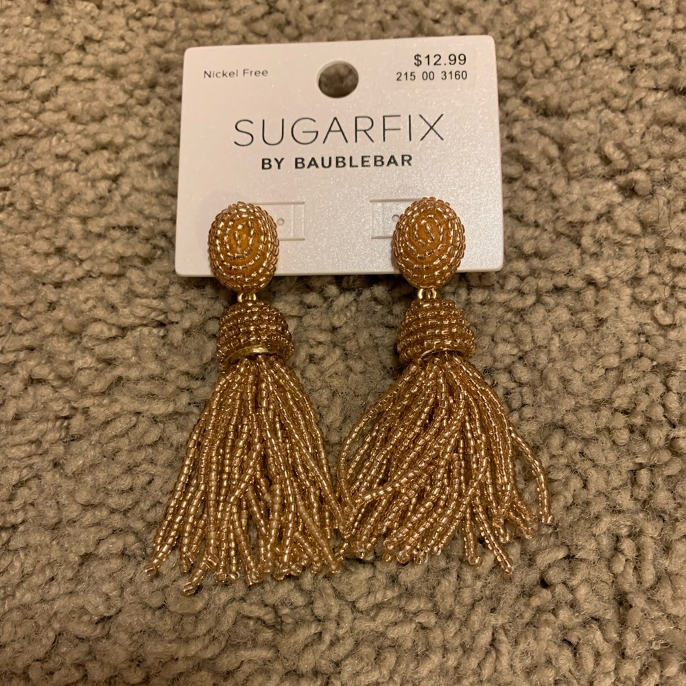 Gold earrings
